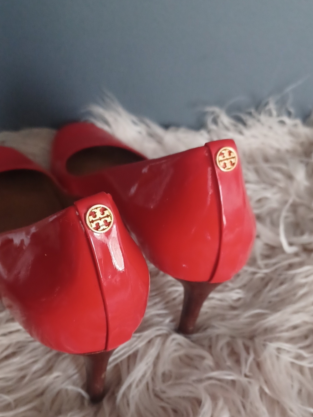 Tory Burch Red Patent Leather Pumps